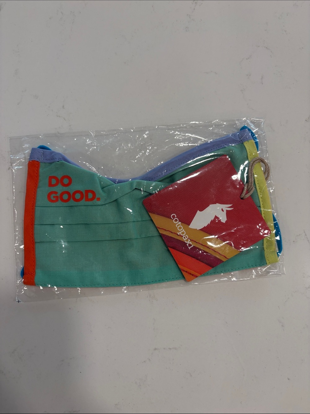 Cotopaxi Unisex Face Mask in Agave with multicolor NWT sealed